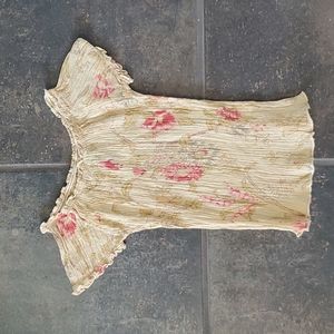Lucky Brand floral print baby shirt. Size 12-18 months.